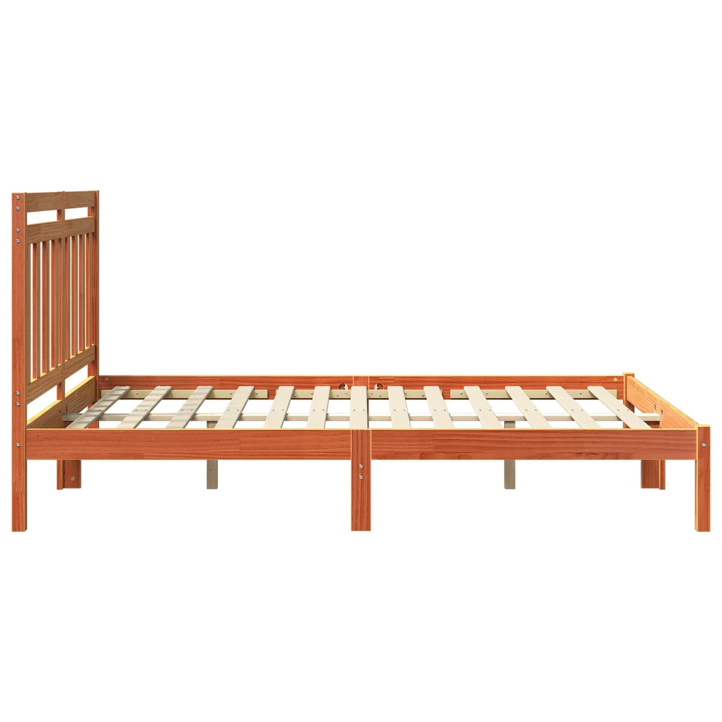 Sengestamme Vokset Brun 205,5 x 165,5 x 100 cm Massiv furu