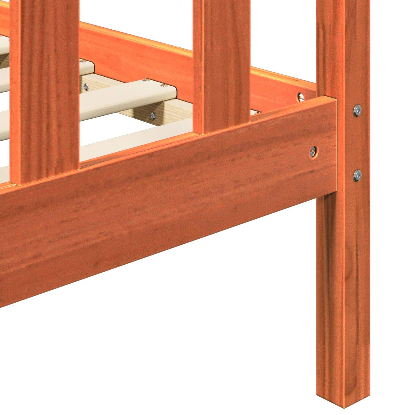 Sengestamme 2 pcs Vokset Brun 205,5 x 185,5 x 100 cm