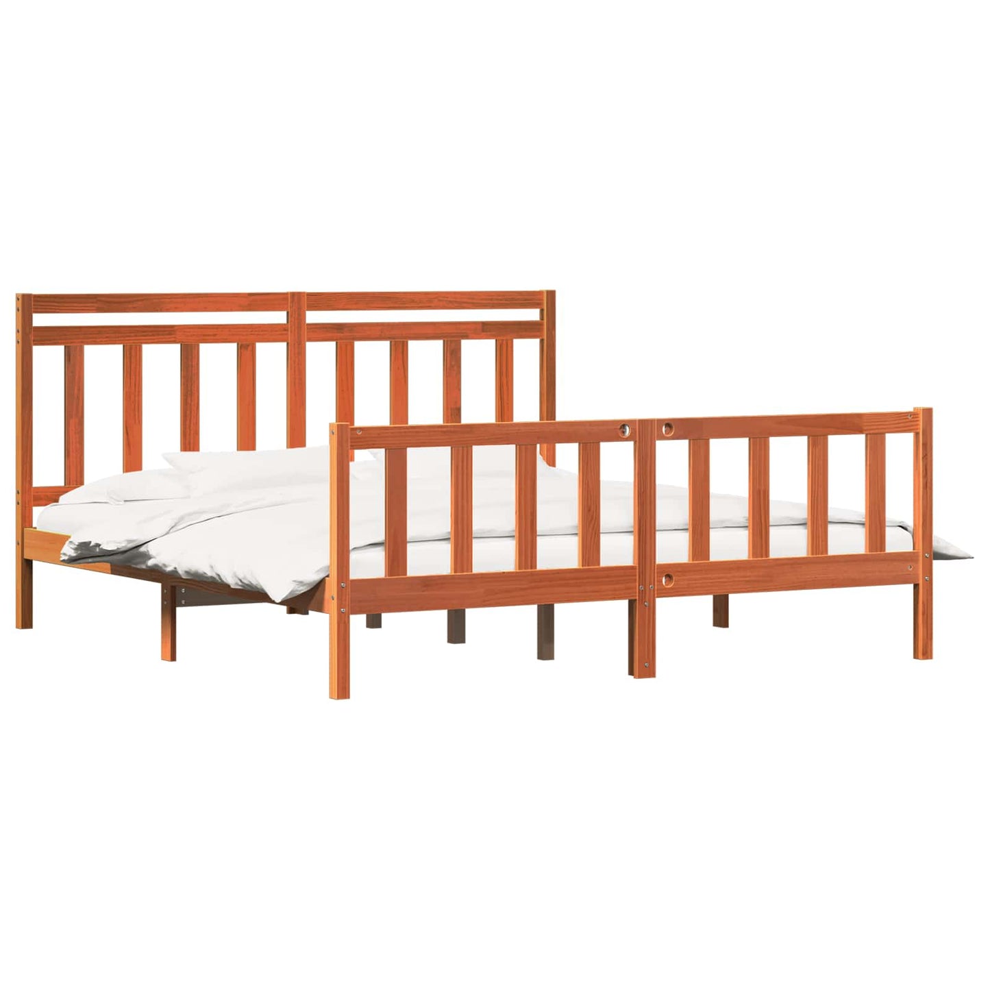 Sengestamme 2 pcs Vokset Brun 205,5 x 185,5 x 100 cm
