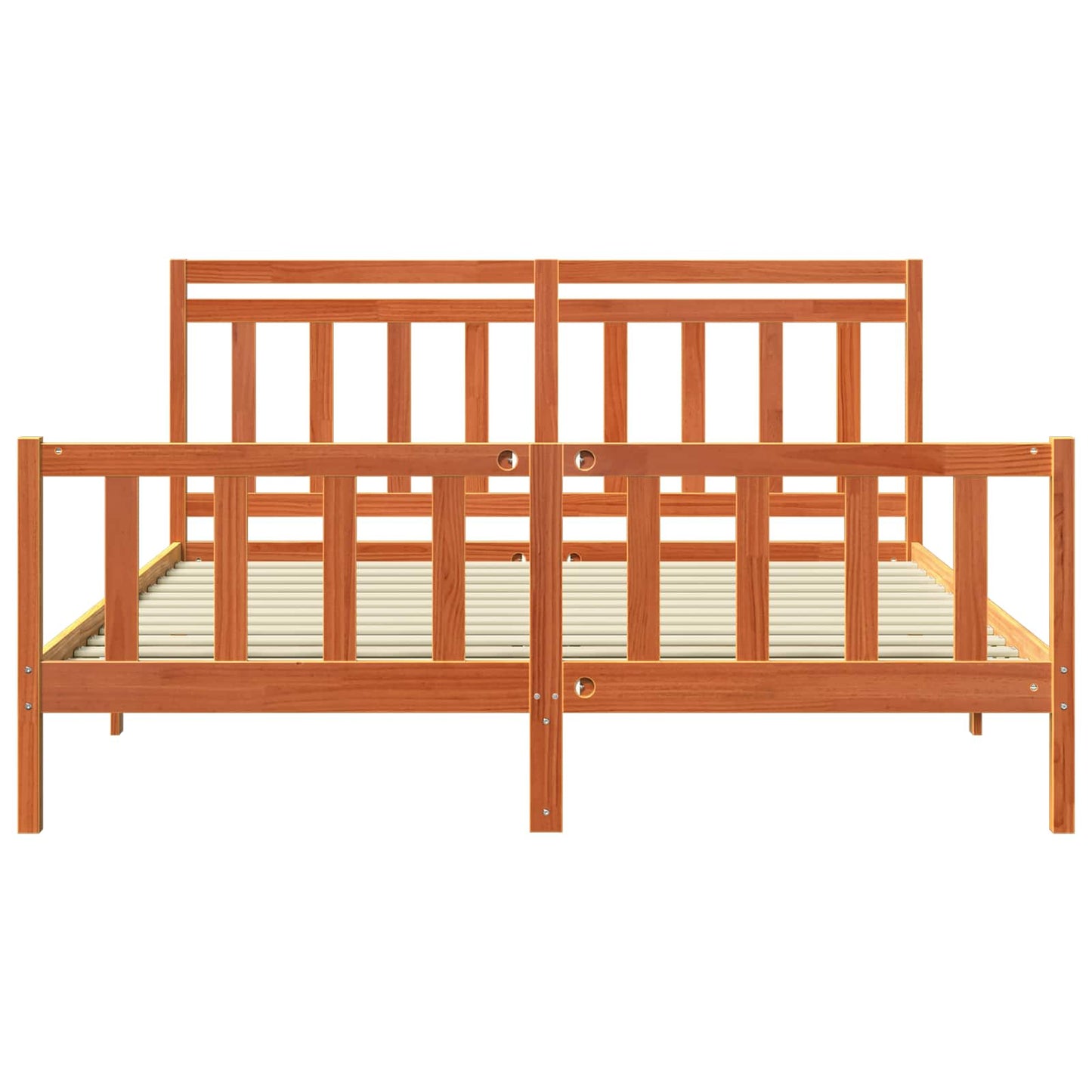Sengestamme 2 pcs Vokset Brun 205,5 x 185,5 x 100 cm