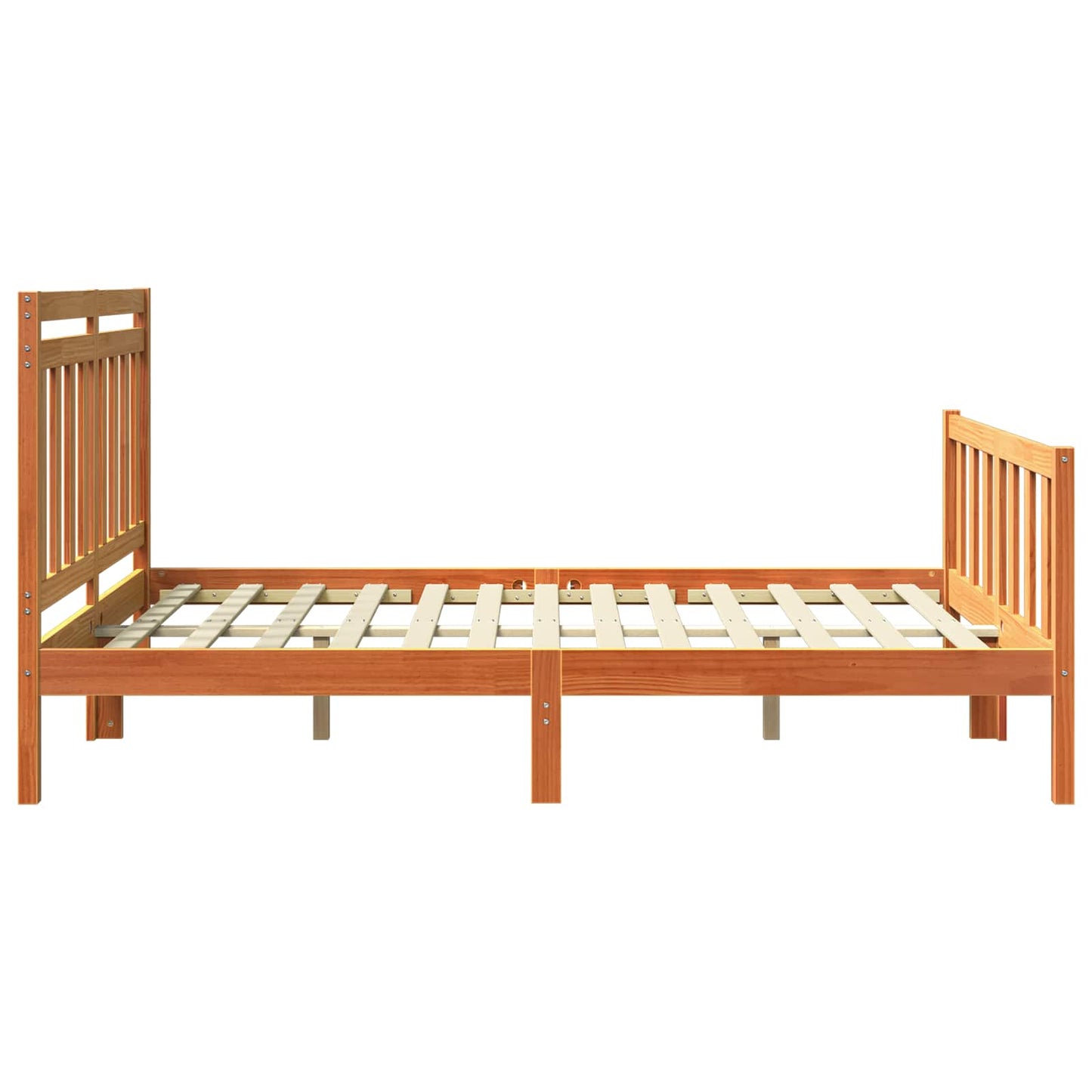 Sengestamme Vokset Brun 205,5 x 165,5 x 100 cm Massiv furu