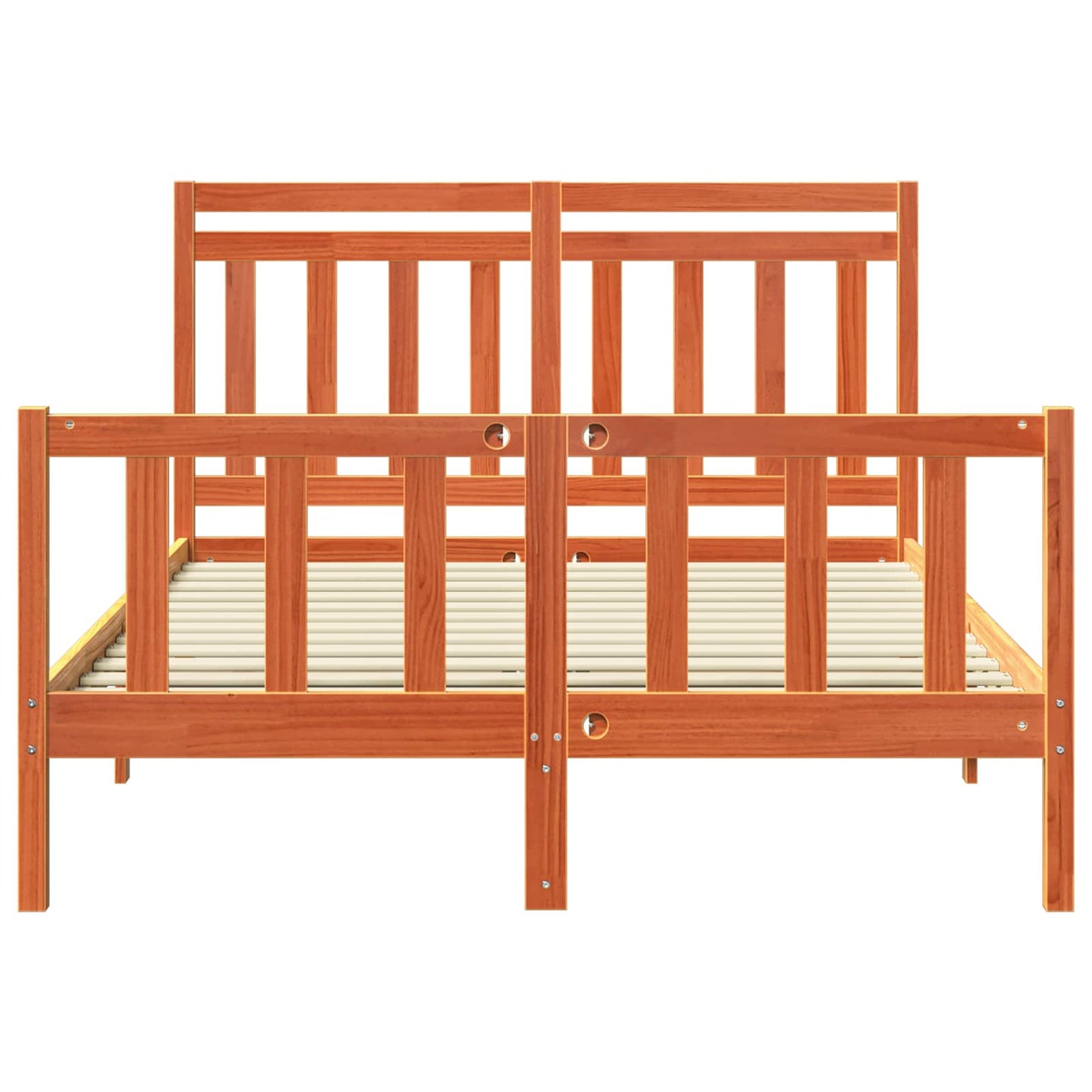 Sengestamme 2 pcs Vokset Brun 205,5 x 145,5 x 100 cm