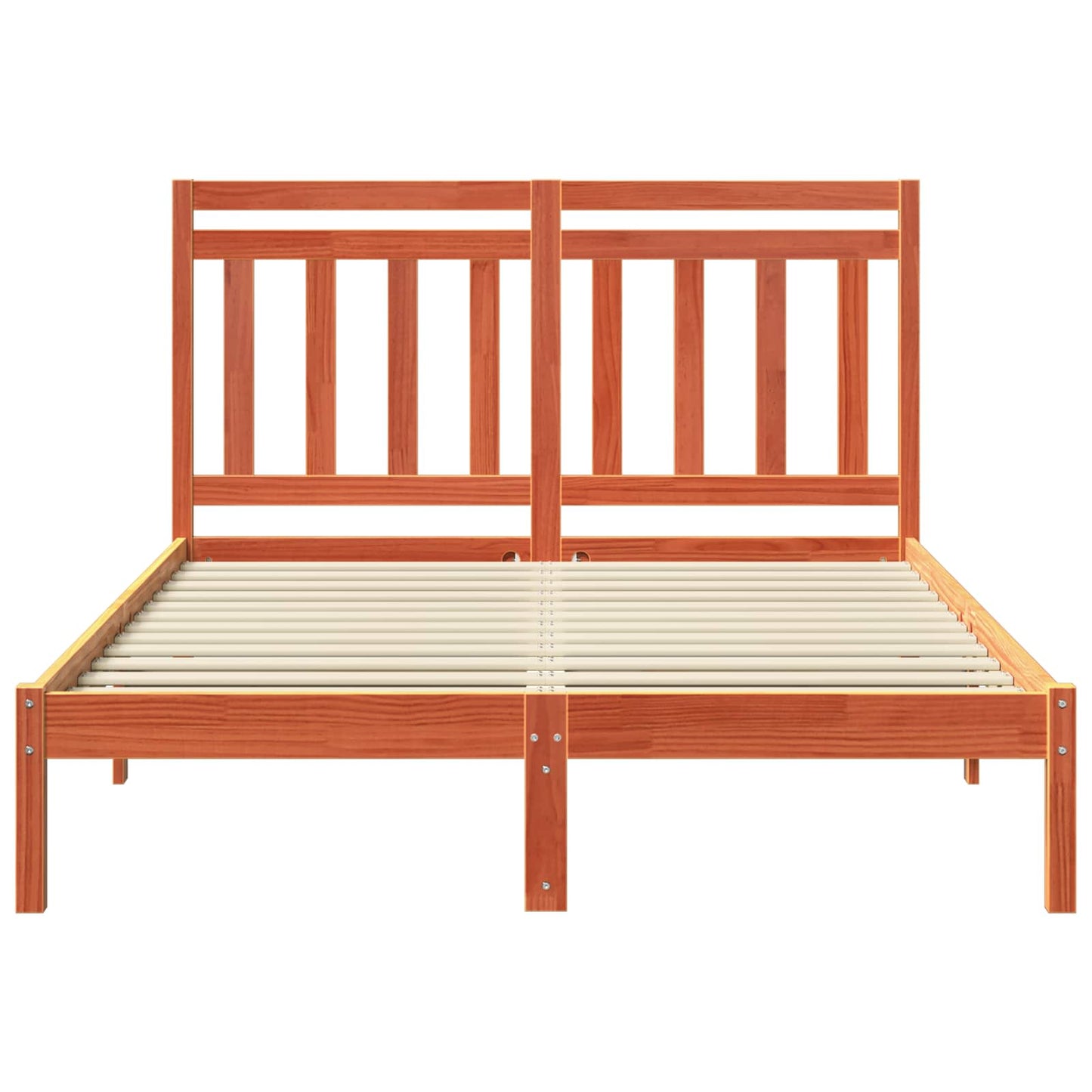 Sengestamme Vokset Brun 205,5 x 155,5 x 100 cm Massiv furu