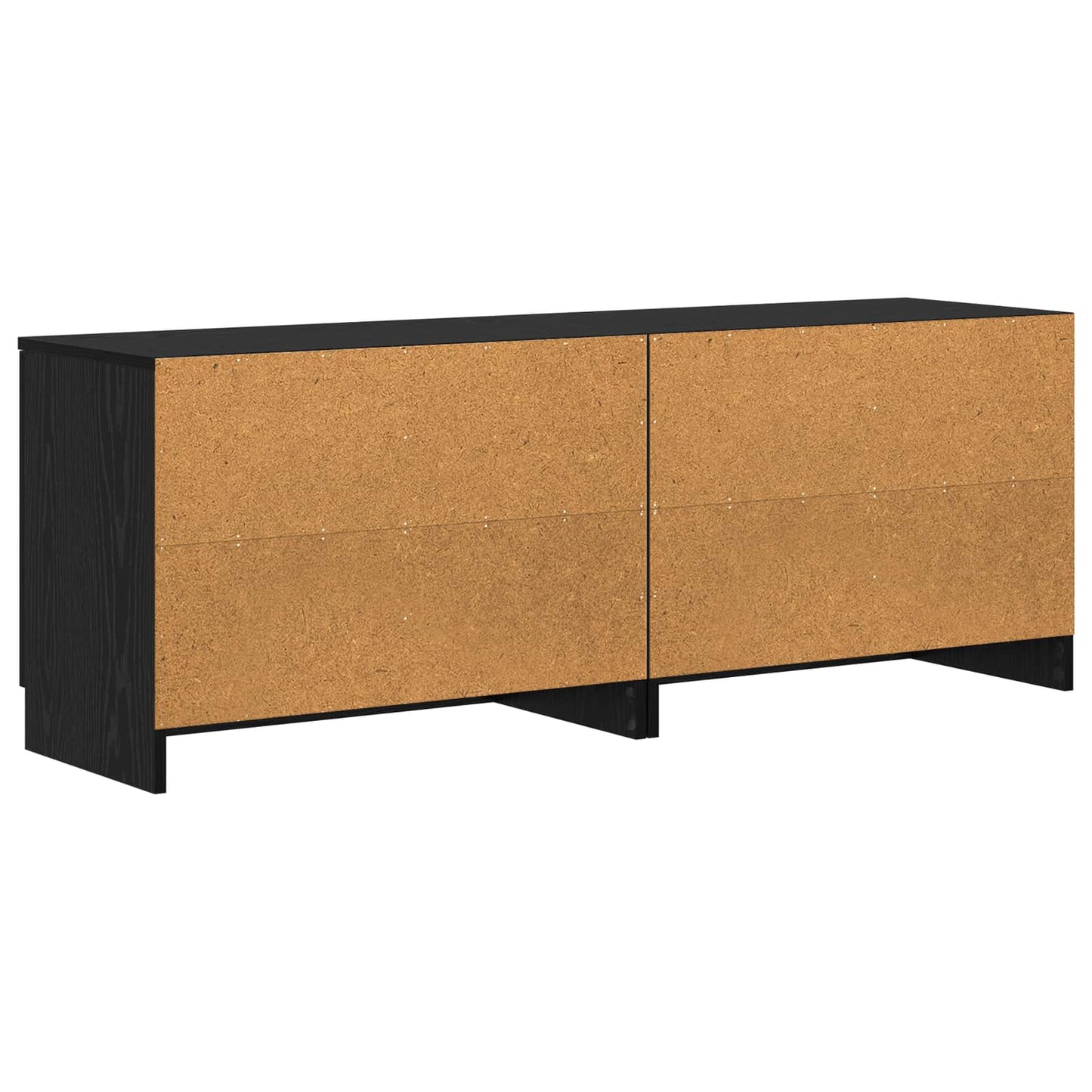 Sengeskap 2 pcs Svart eik 66 x 35 x 48 cm Konstruert tre