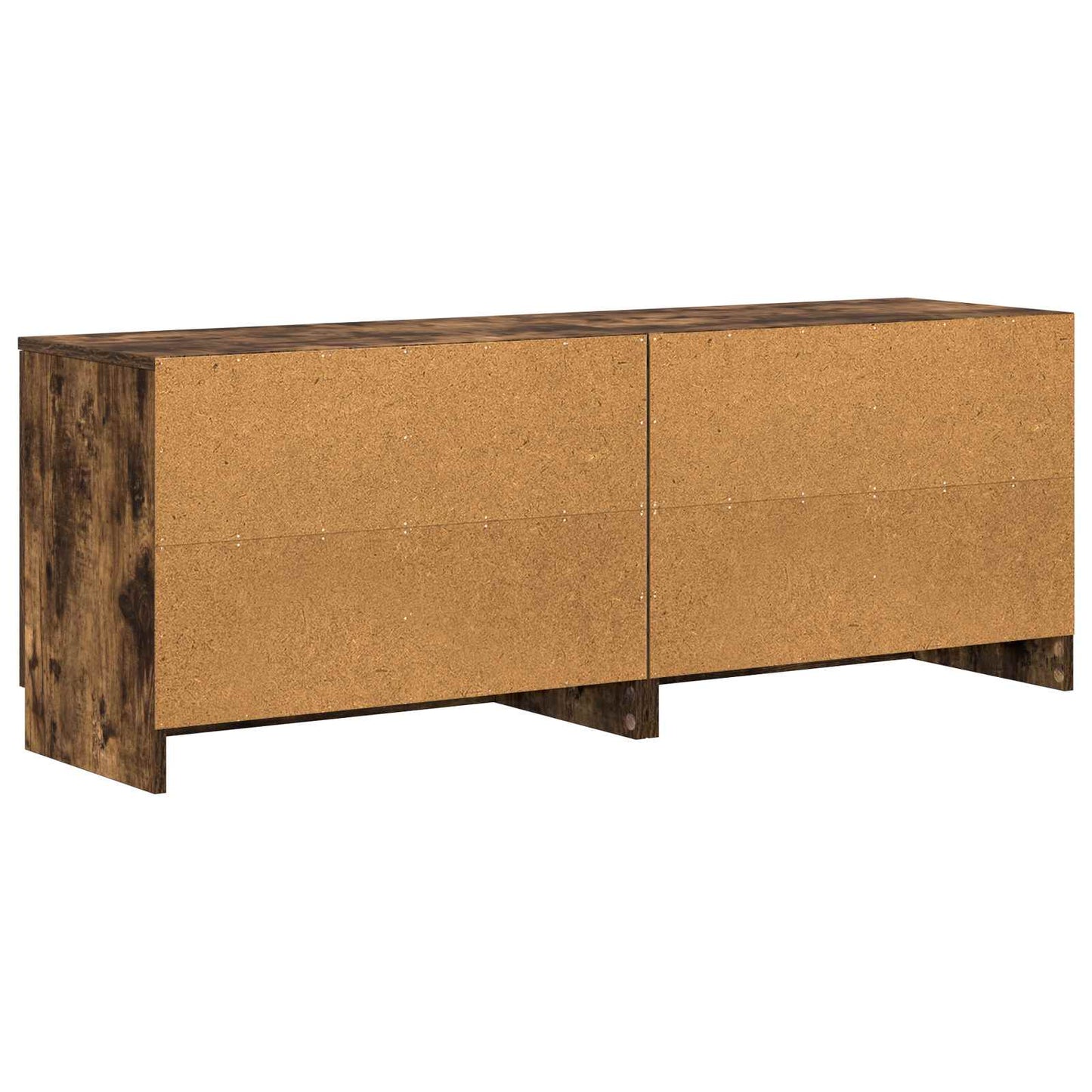 Sengeskap 2 pcs Røkt Eik 66 x 35 x 48 cm Konstruert tre