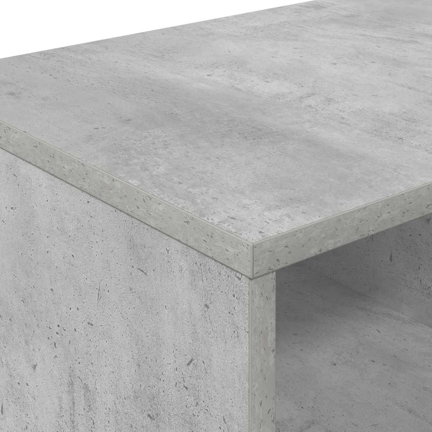 Sengeskap 2 pcs Betonggrå 66 x 33 x 48 cm Konstruert tre