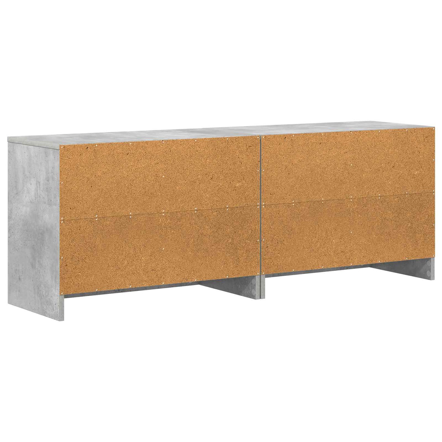 Sengeskap 2 pcs Betonggrå 66 x 33 x 48 cm Konstruert tre