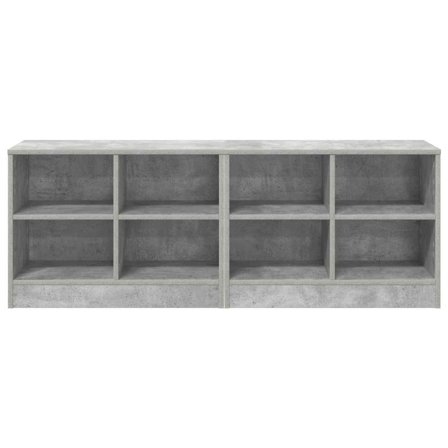 Sengeskap 2 pcs Betonggrå 66 x 33 x 48 cm Konstruert tre