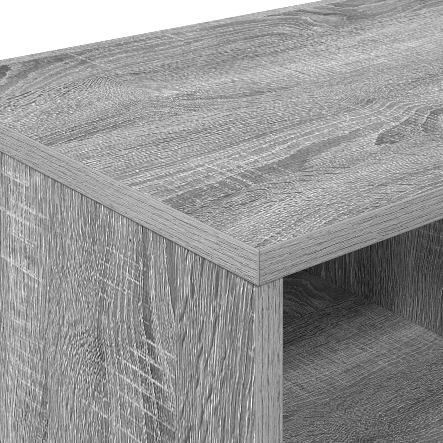 Sengeskap 2 pcs Grå Sonoma 66 x 33 x 48 cm Konstruert tre