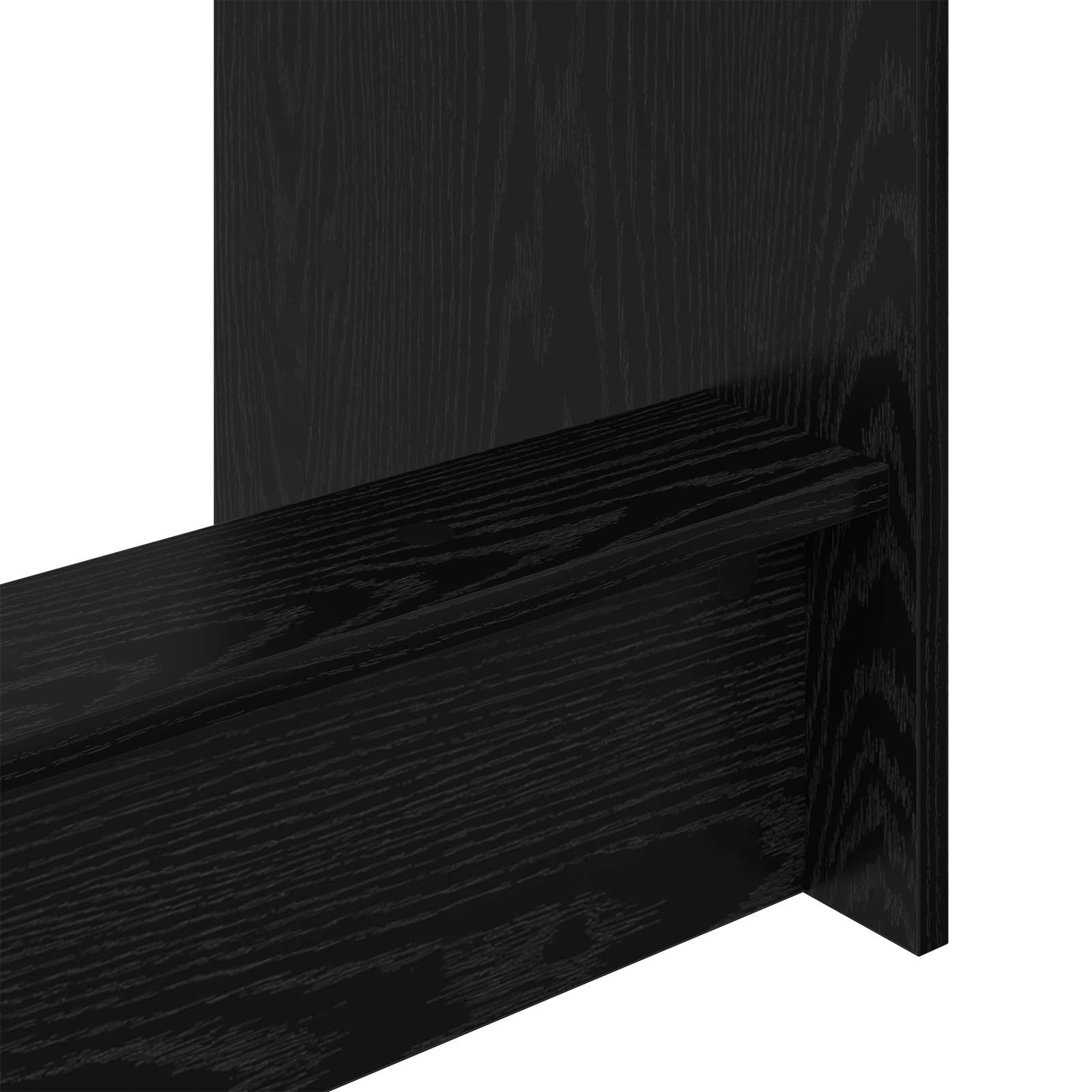 Seng Schreirbord Svart Eik 100 x 45 x 75 cm Konstruert tre vidaXL