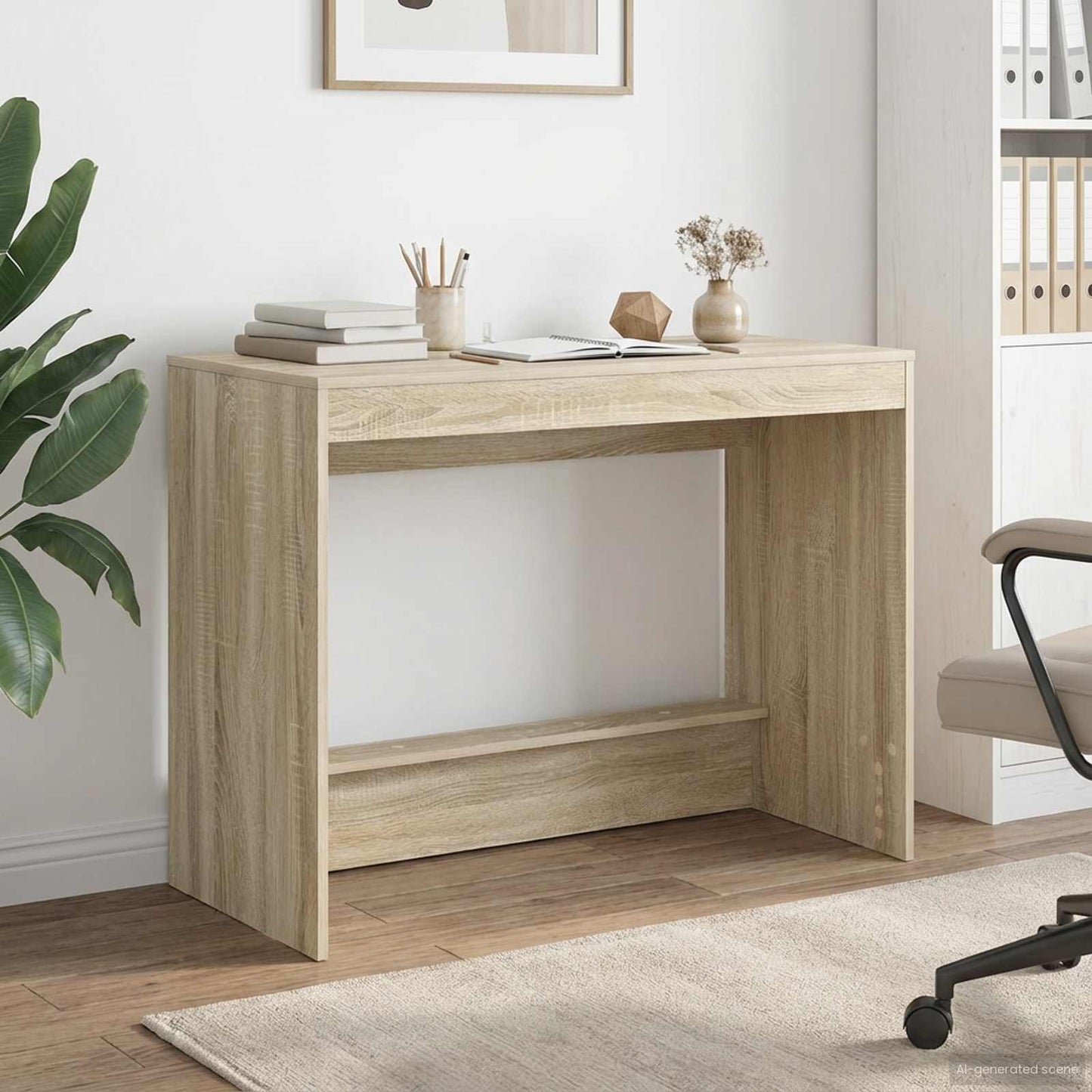 Seng Schreirbord Sonoma eik 100 x 45 x 75 cm Konstruert tre vidaXL