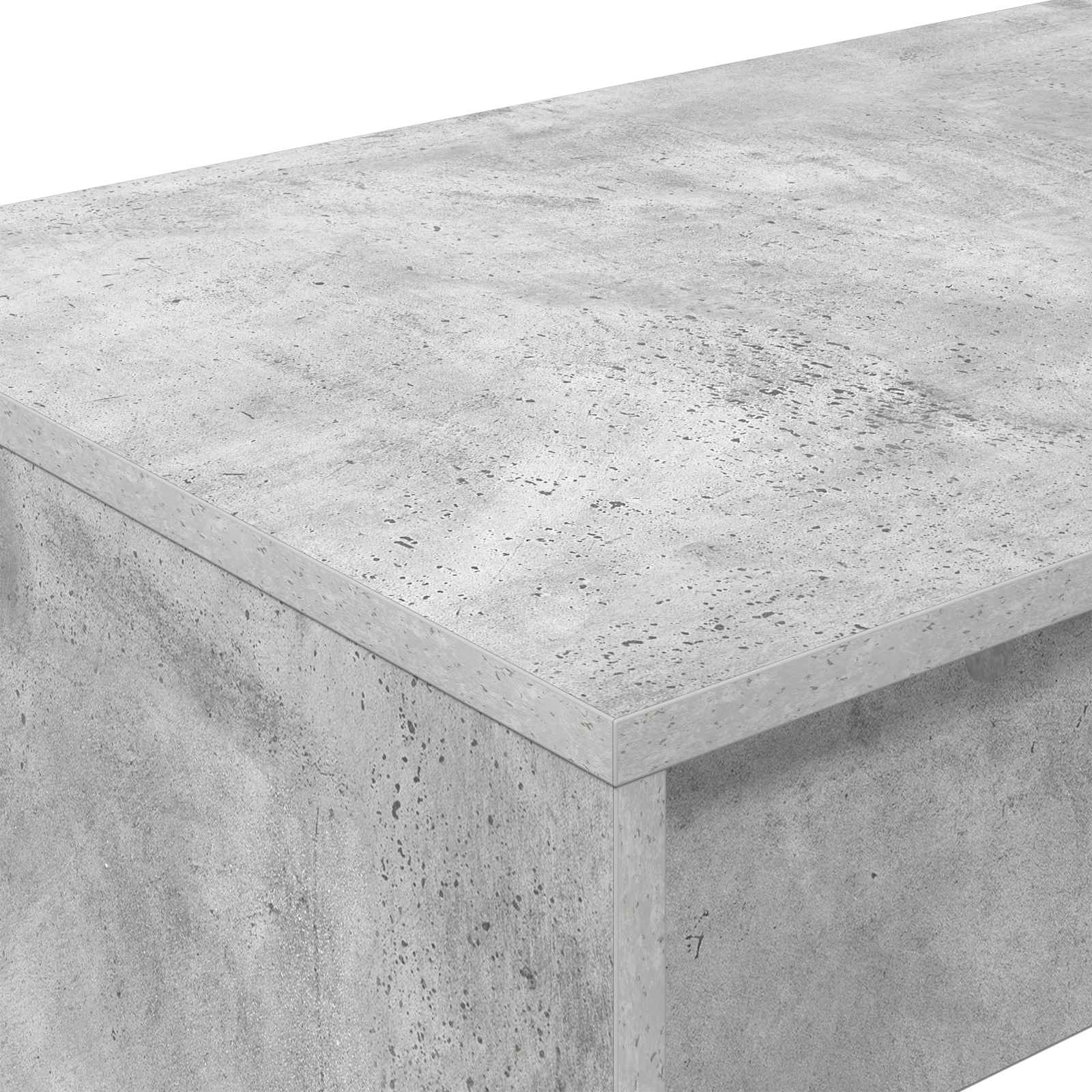 Seng Schreirbord Betonggrå 100 x 45 x 75 cm Konstruert tre vidaXL
