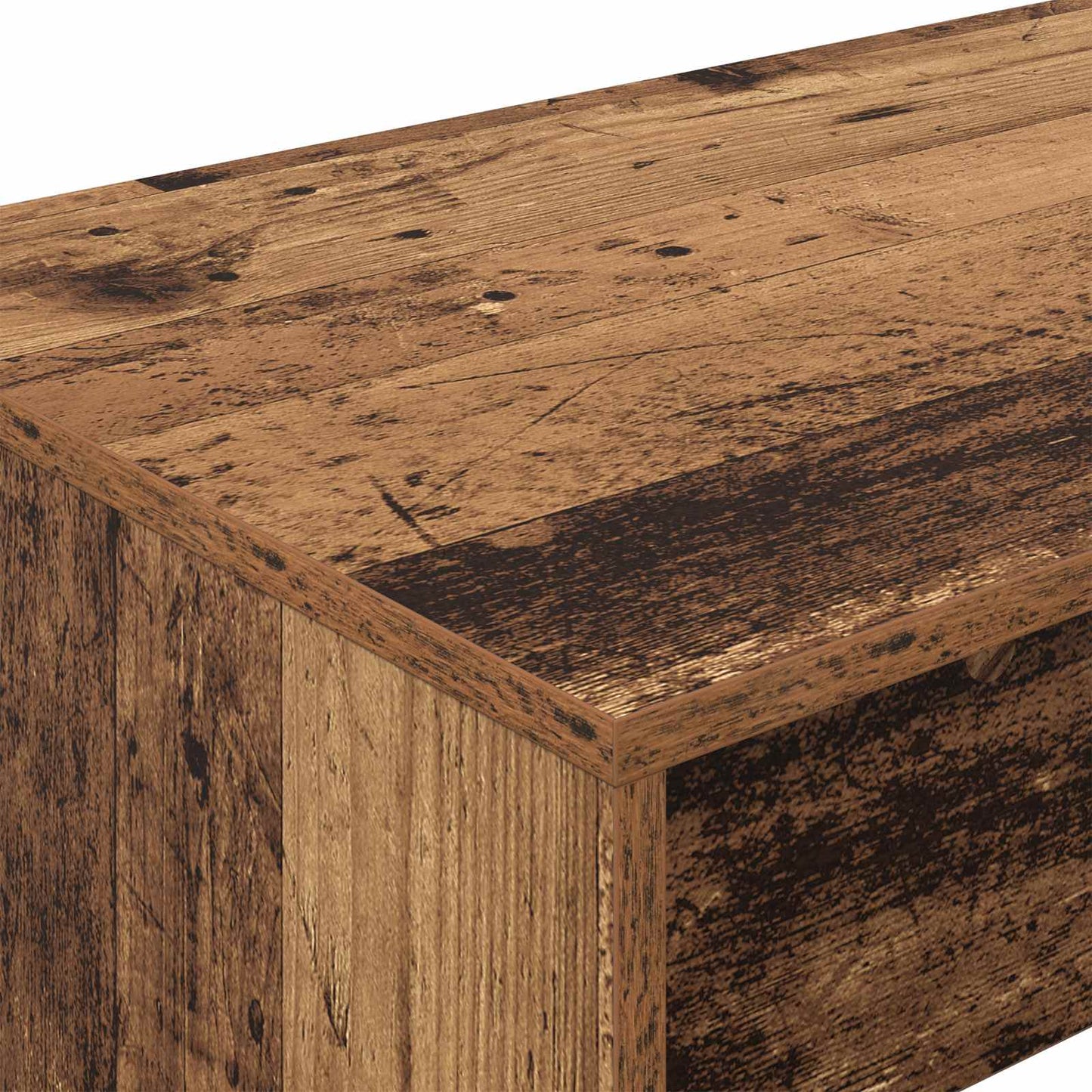 Seng Schreirbord Gammelt tre 100 x 45 x 75 cm Konstruert tre vidaXL