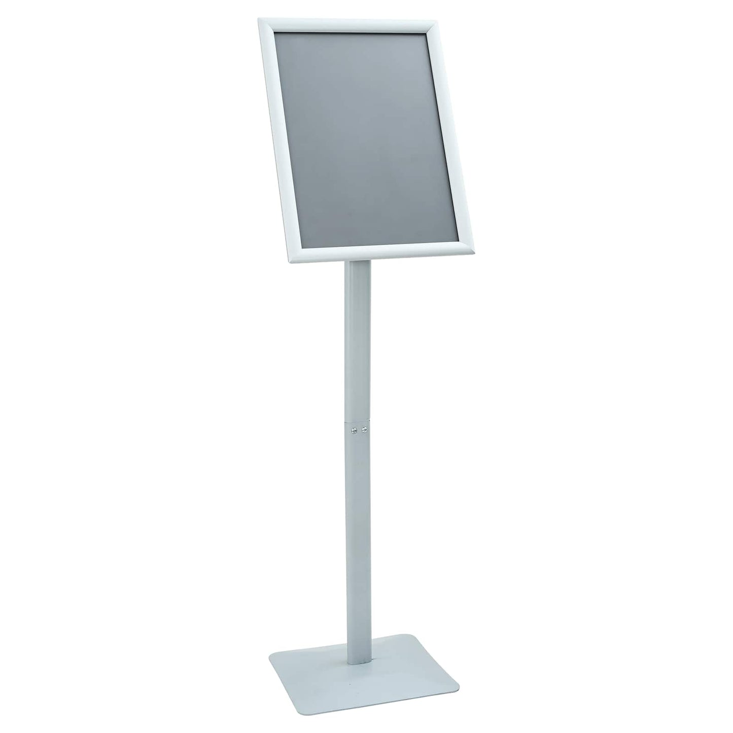 Pedestal plakatstativ sølv 32,5 x 27 x 126 cm Gjutjern
