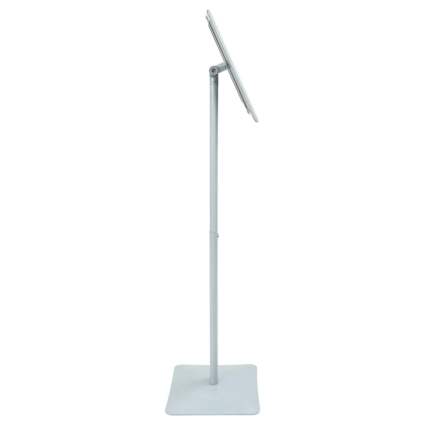 Pedestal plakatstativ sølv 32,5 x 27 x 126 cm Gjutjern