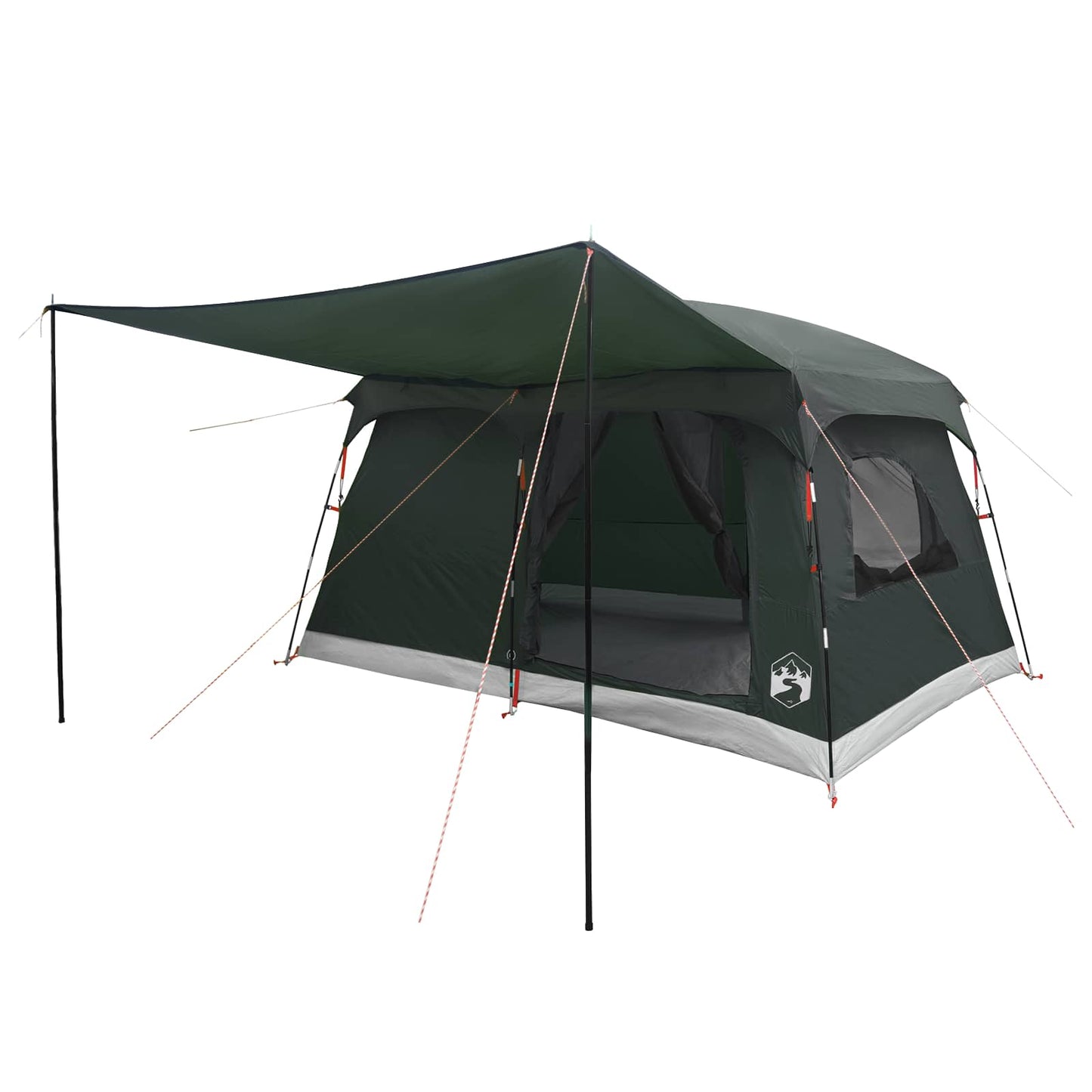 Familietelt med tak Army grønn 320 x 210 x 180 cm Polyester