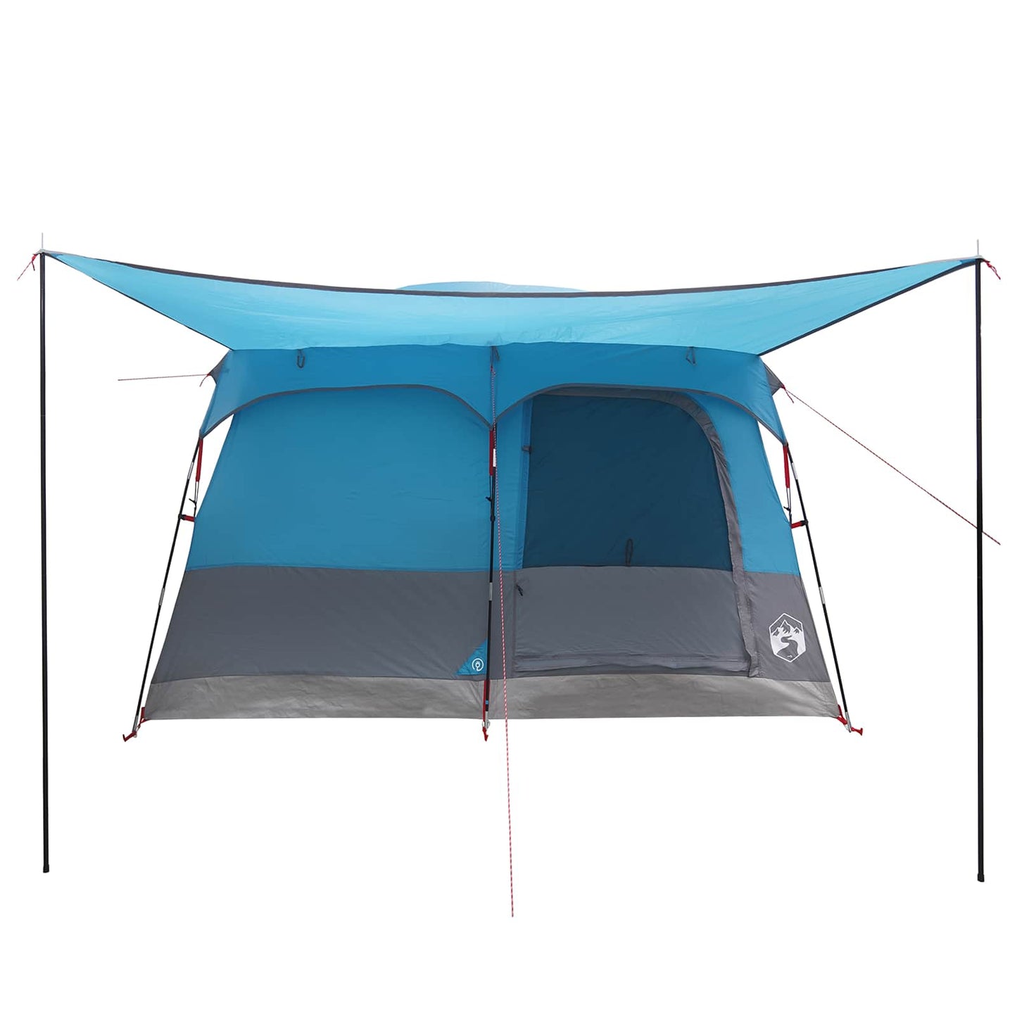 Familietelt med tak Blå 380 x 260 x 190 cm Polyester