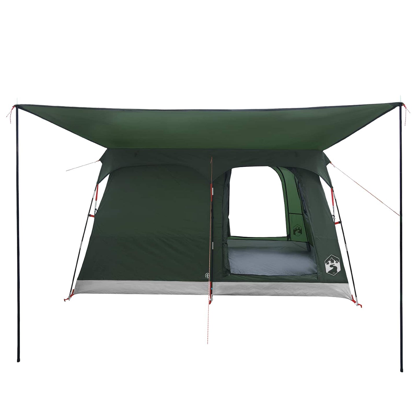 Familietelt med tak Army grønn 380 x 260 x 190 cm Polyester