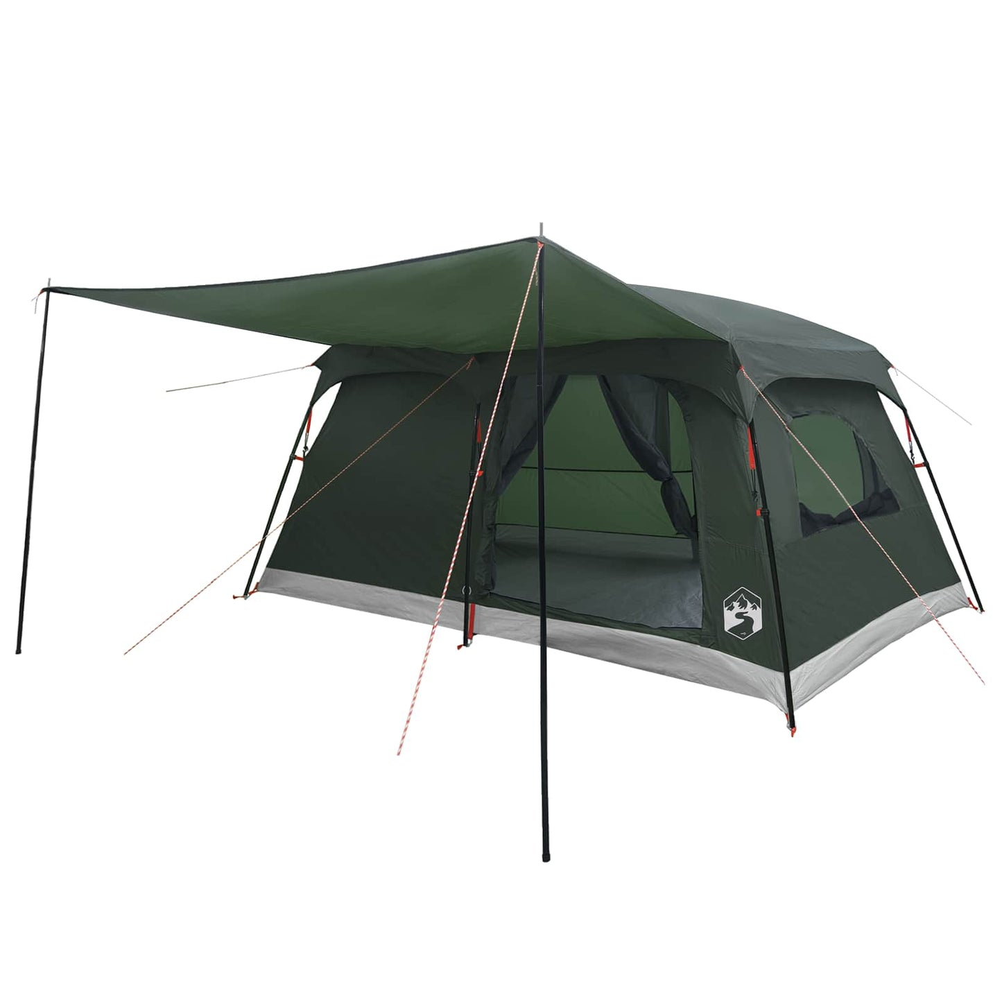 Familietelt Army grønn 420 x 305 x 200 cm Polyester og stål