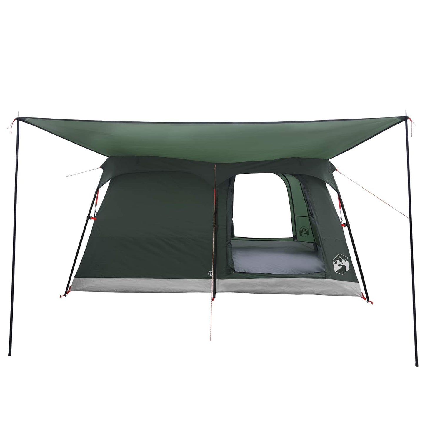 Familietelt Army grønn 420 x 305 x 200 cm Polyester og stål