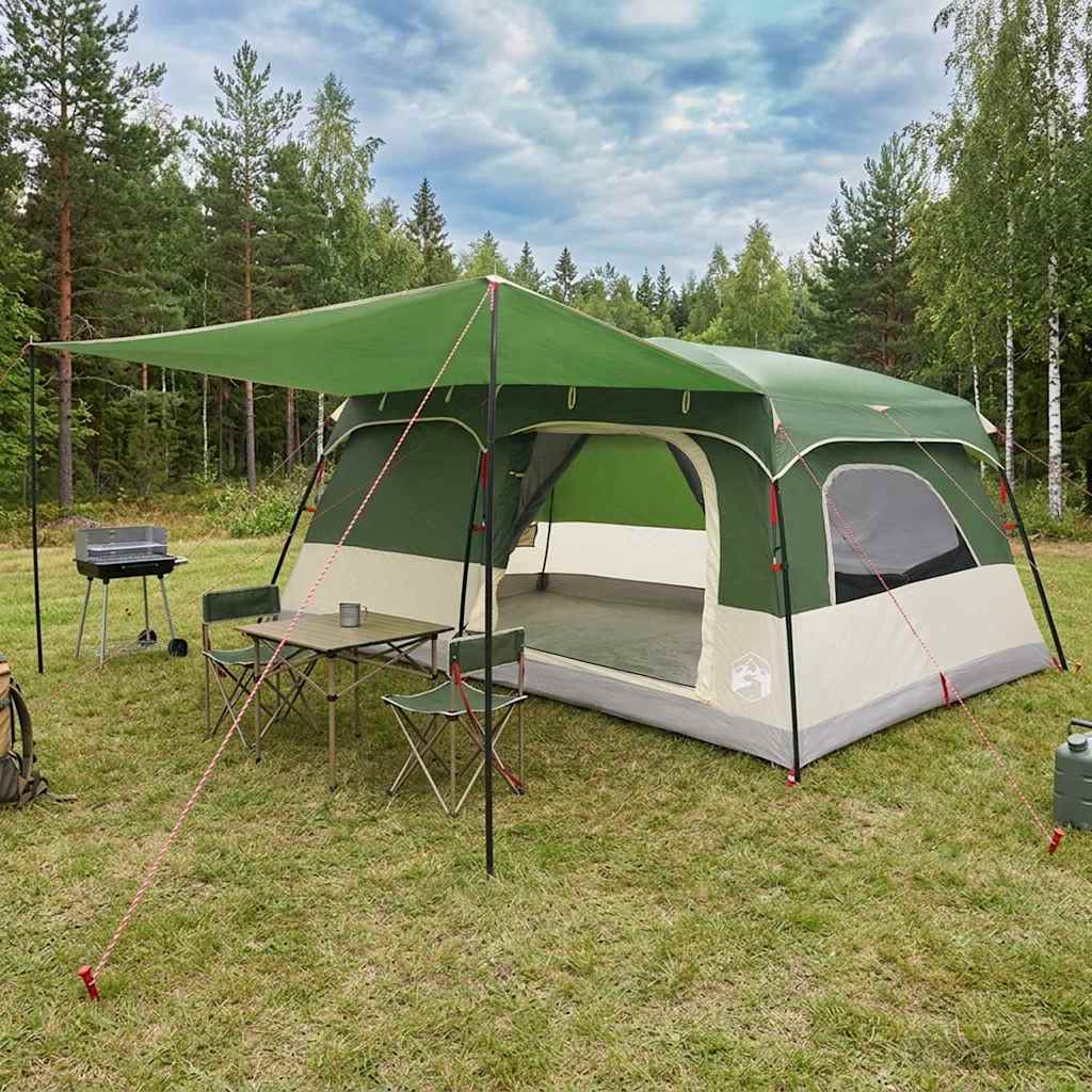 Familietelt med tak Grønn 500 x 400 x 230 cm Polyester og stål