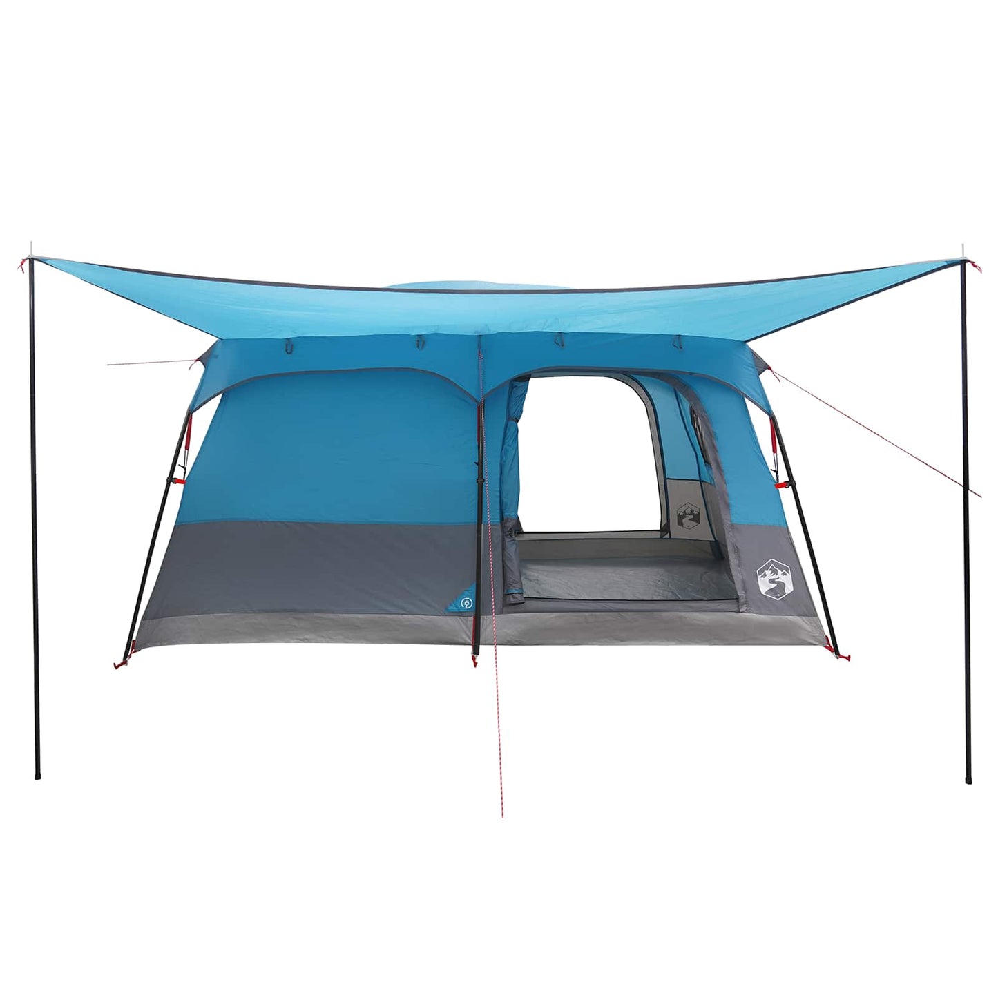 Familietelt med tak Blå 500 x 400 x 230 cm Polyester og stål