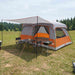 Familietelt Grå og Oransje 500 x 400 x 230 cm Polyester og stål