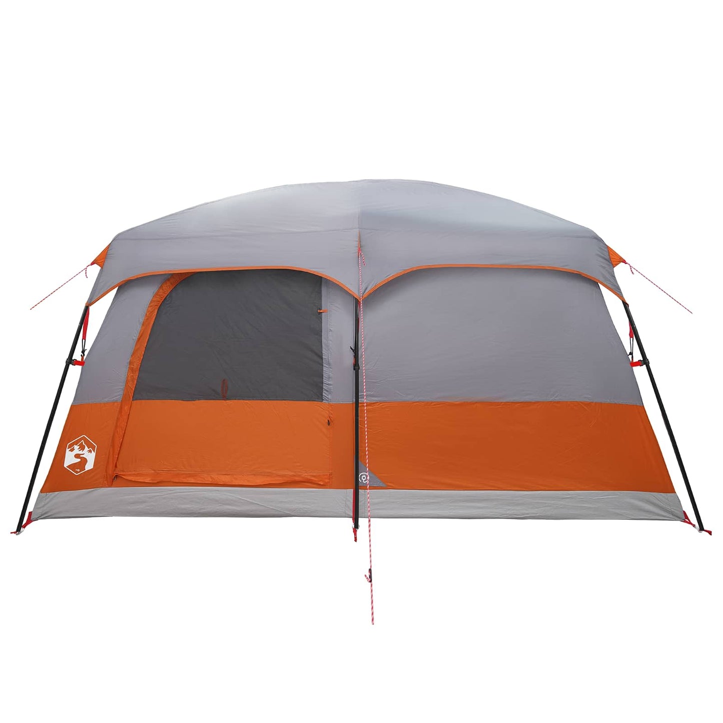 Familietelt Grå og Oransje 500 x 400 x 230 cm Polyester og stål