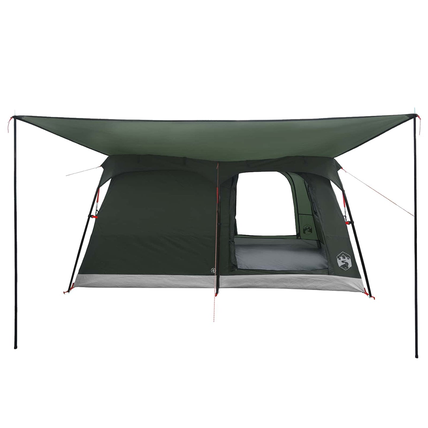 Familietelt Army grønn 500 x 400 x 230 cm Polyester og stål