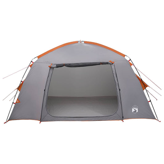 Hyttetelt med tak Grå og Oransje 300 x 210 x 156 cm Polyester