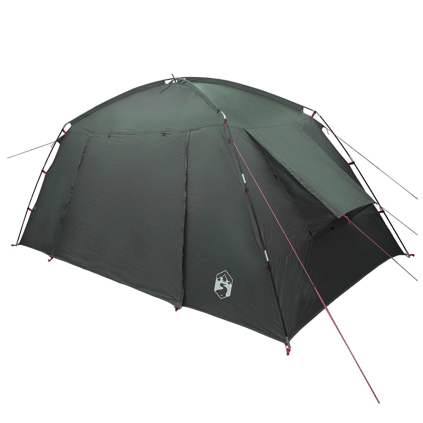 Hyttetelt med tak Army grønn 400 x 210 x 180 cm Polyester