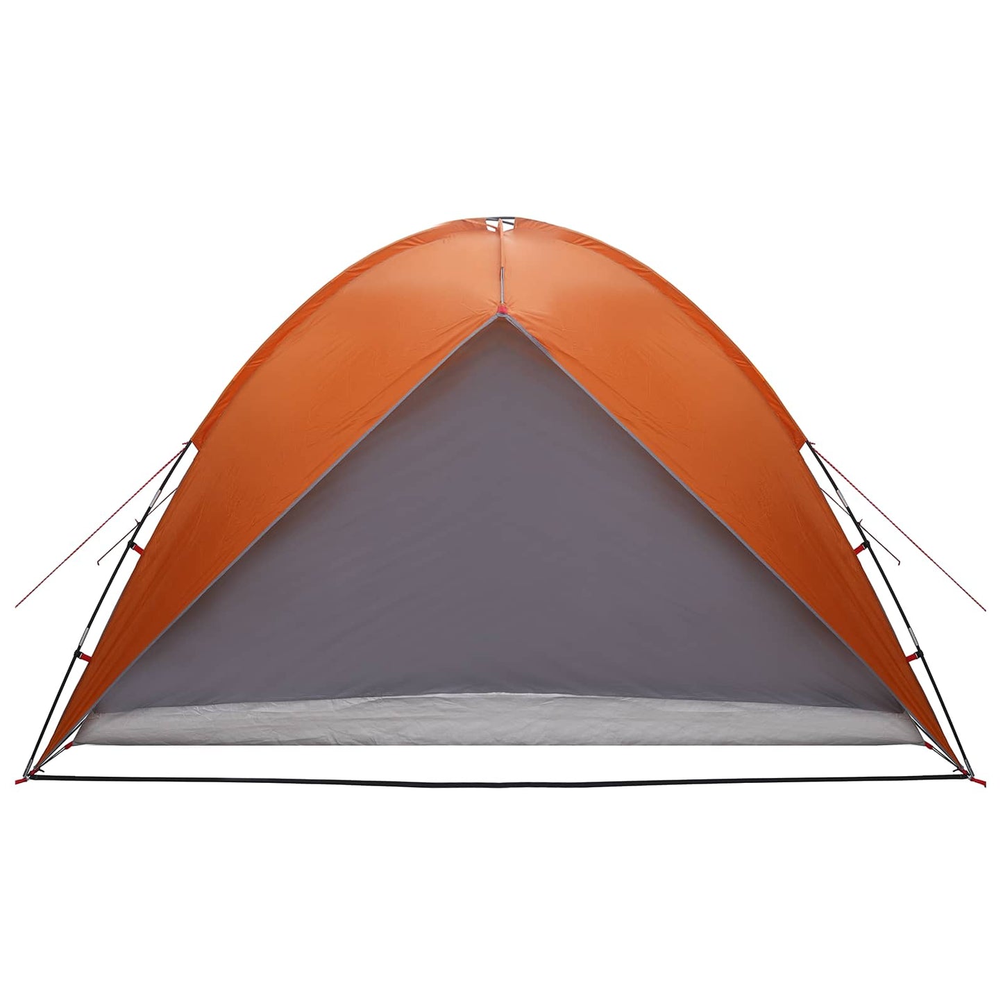 Camping Telt med Regntrekk Vanntett Kuppel Grå og Oransje