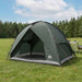 Camping Telt med Regntrekk Vanntett Kuppel Army grønn