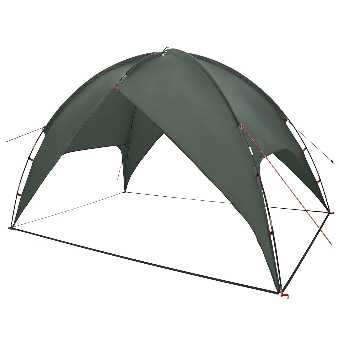 Camping Telt med Regntrekk Vanntett Kuppel Army grønn