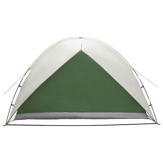 Camping Telt med Regntrekk Vanntett Kuppel Grønn 4 personer