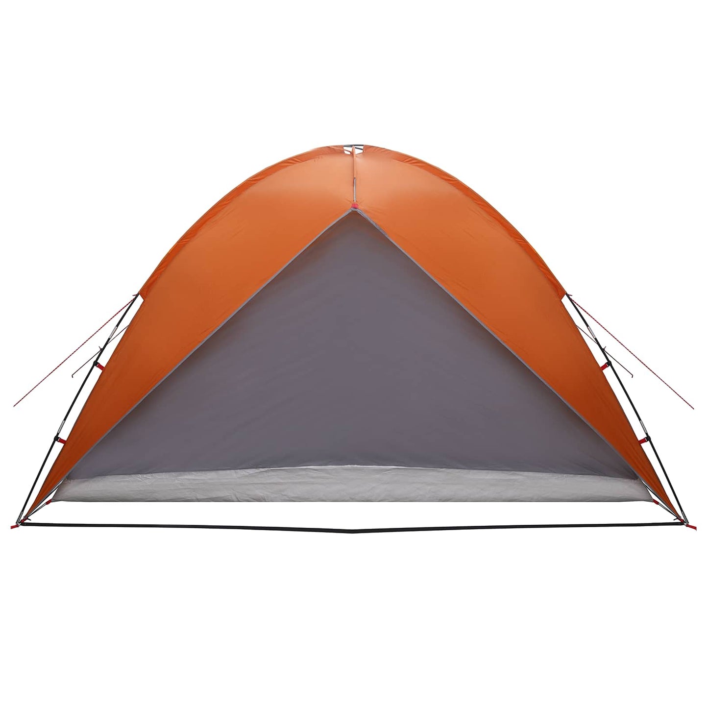 Camping Telt med Regntrekk Vanntett Kuppel Grå og Oransje