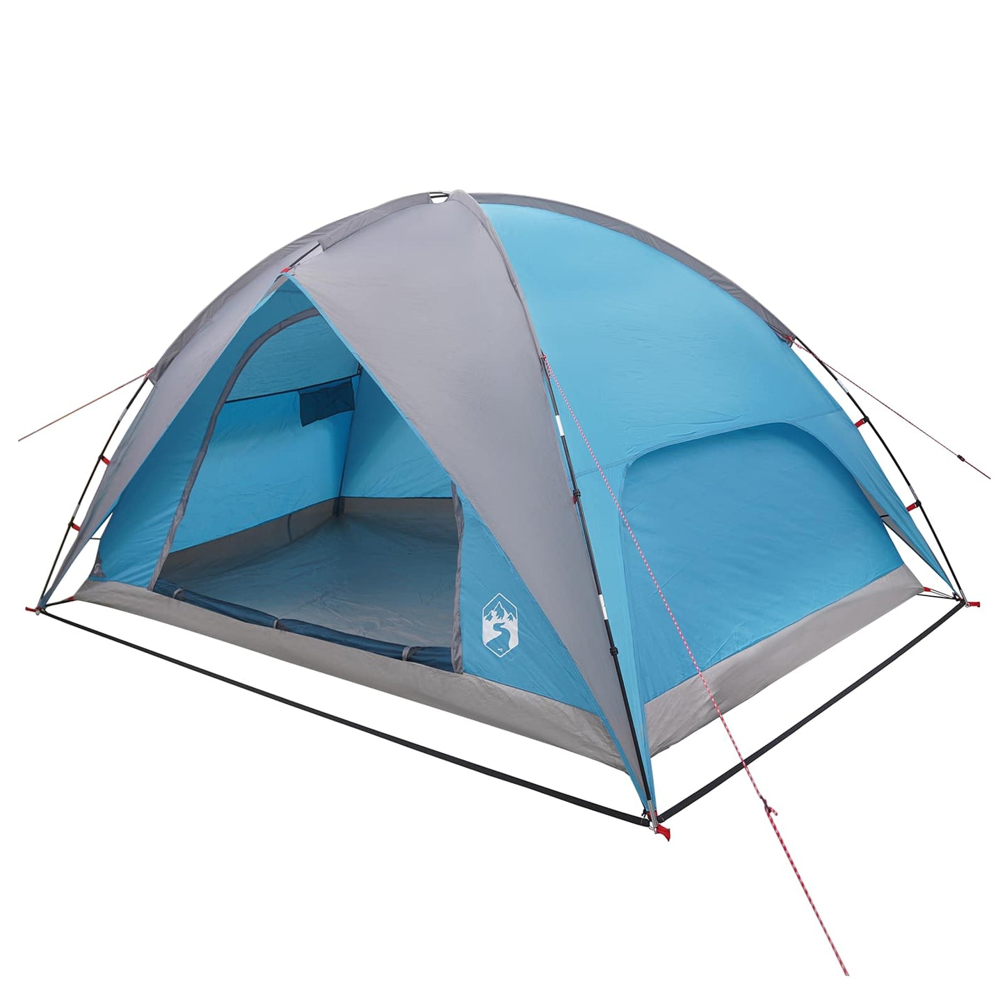 Camping Telt med Regntrekk Vanntett Blå 360 x 245 x 185 cm