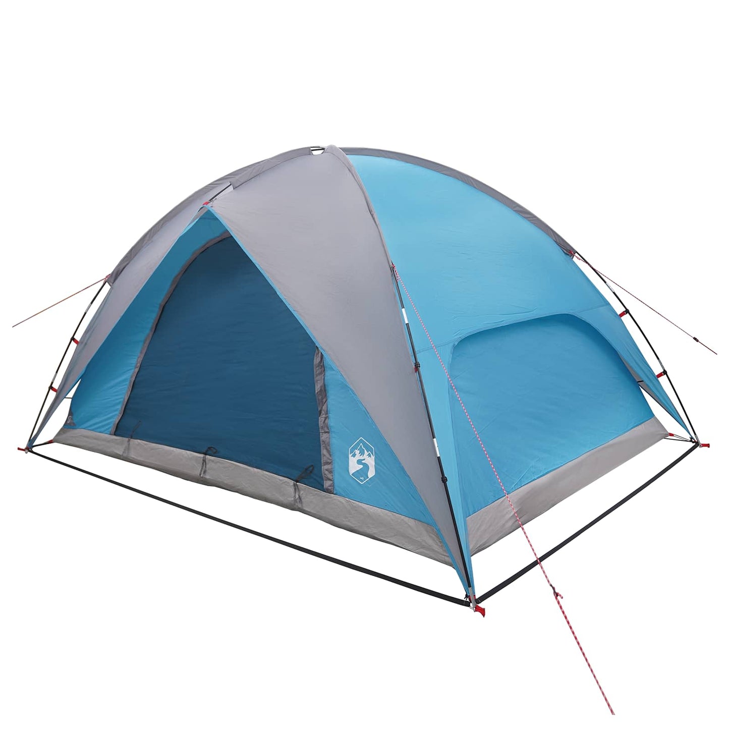 Camping Telt med Regntrekk Vanntett Blå 360 x 245 x 185 cm