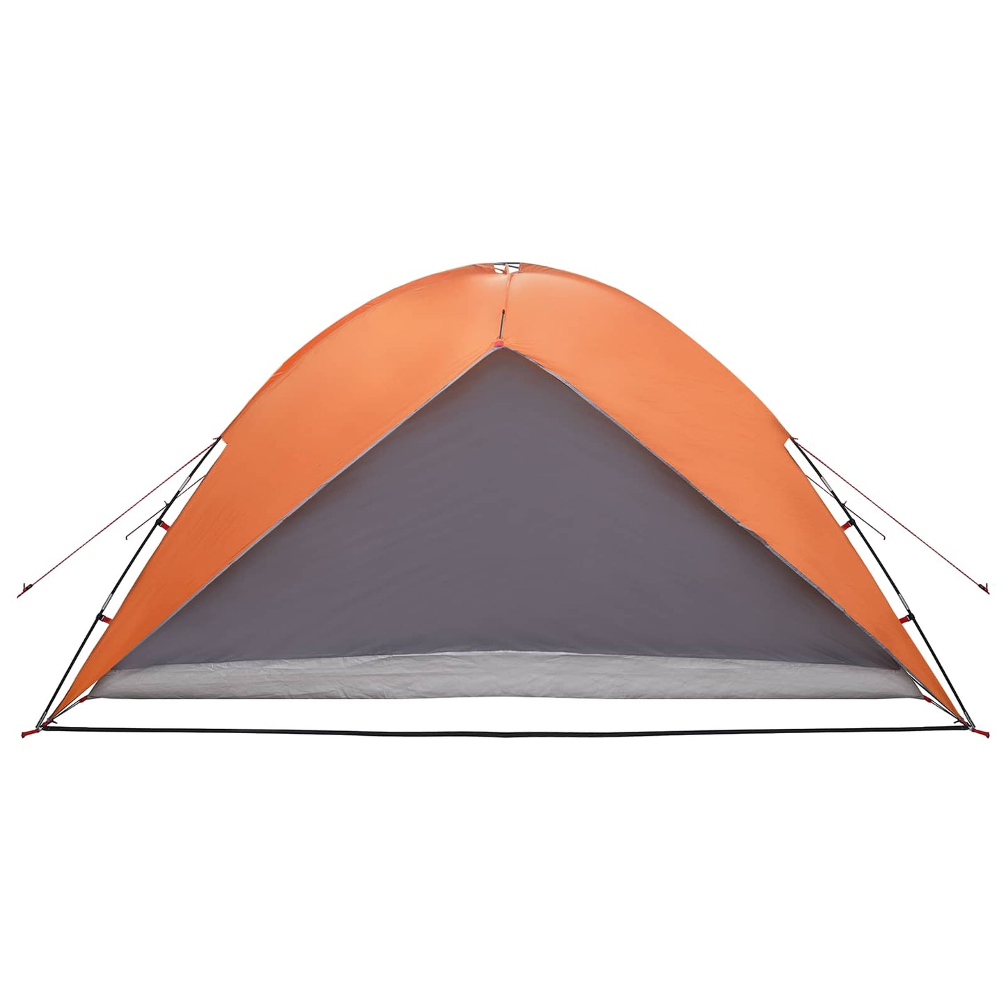Camping Telt med Regntrekk Vanntett Kuppel Grå og Oransje