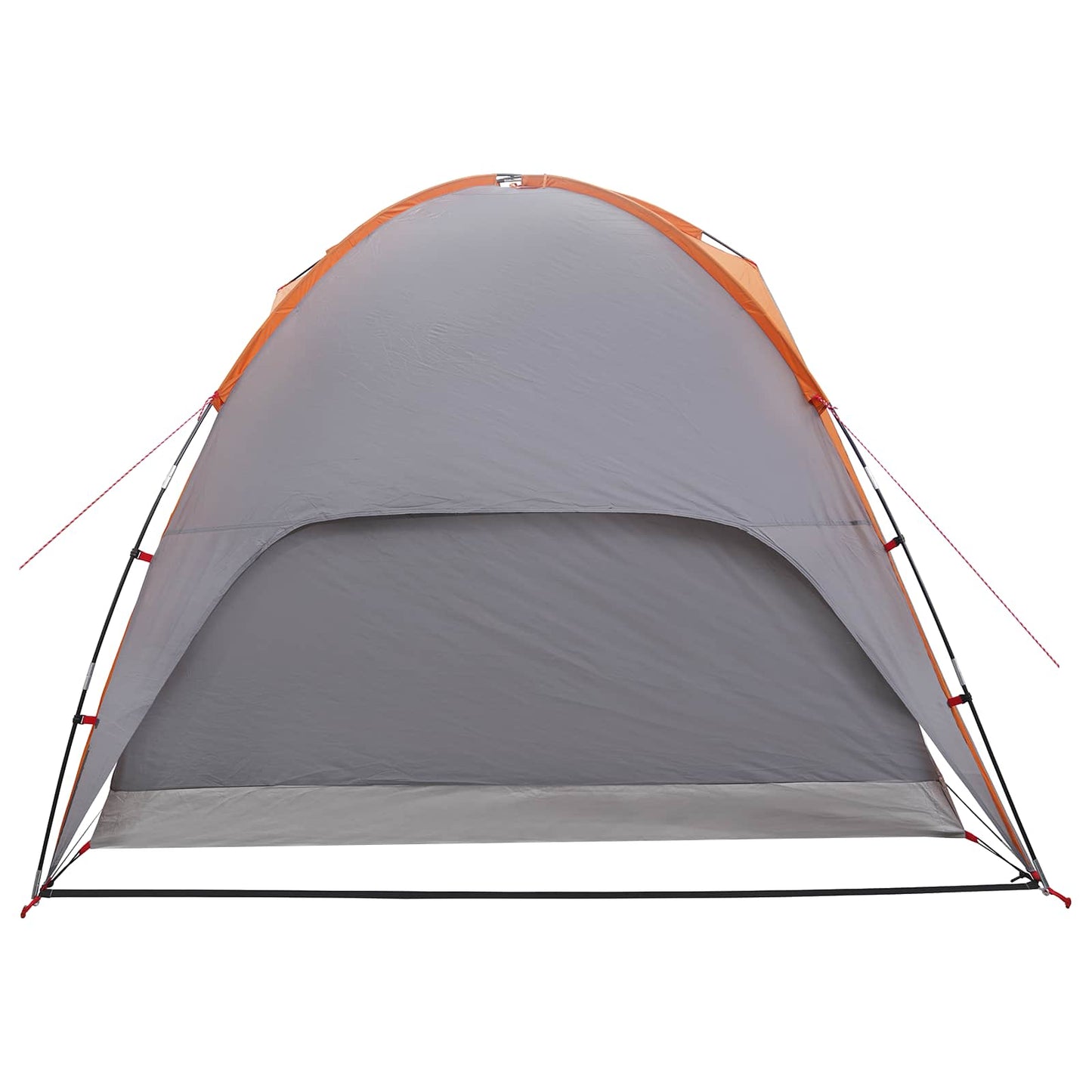 Camping Telt med Regntrekk Vanntett Kuppel Grå og Oransje