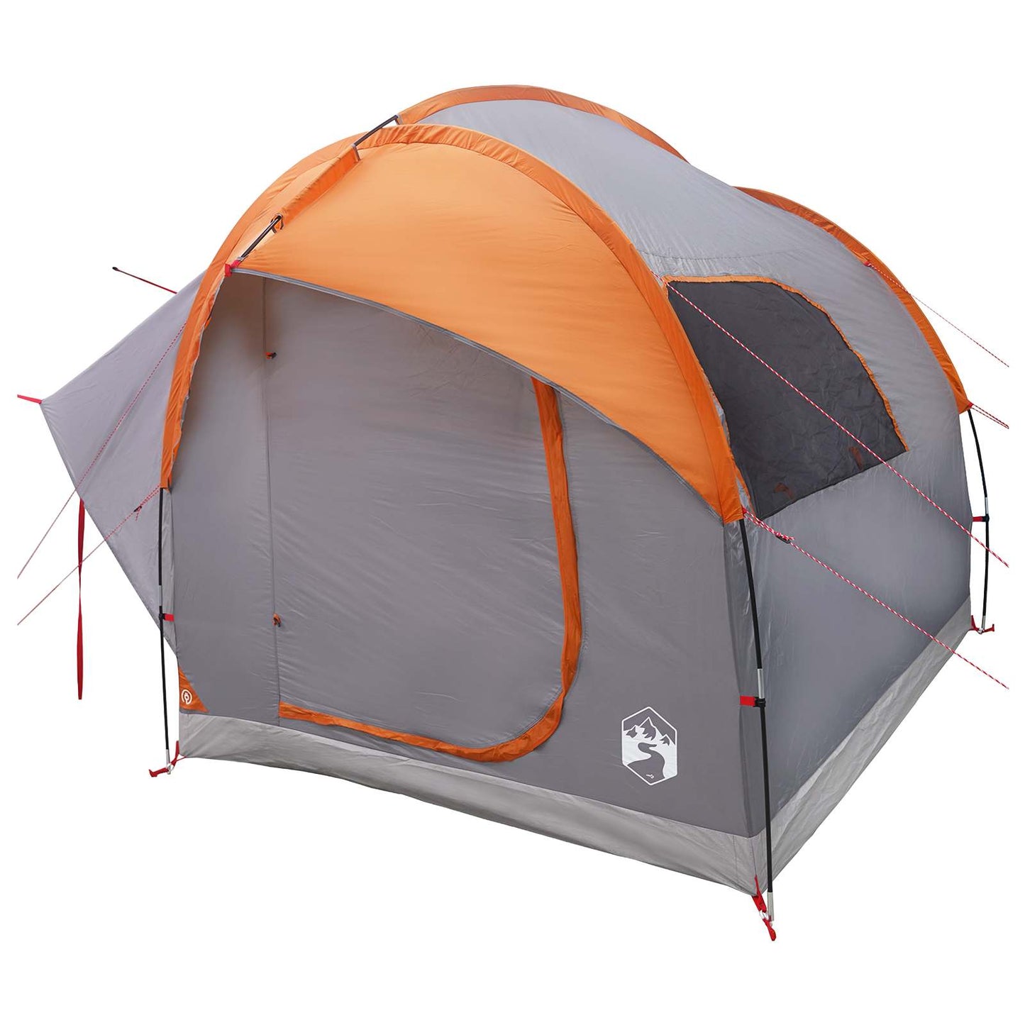 Bil telt Grå og Oransje 239 x 210 x 210 cm Polyester og stål