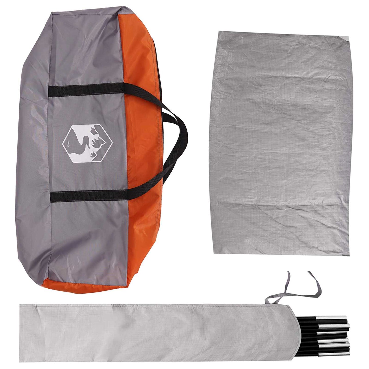 Bil telt Grå og Oransje 200 x 170 x 170 cm Polyester og stål