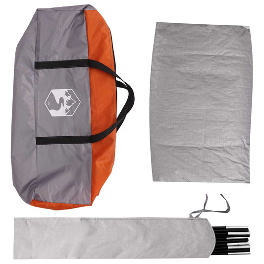 Bil telt Grå og Oransje 200 x 170 x 170 cm Polyester og stål