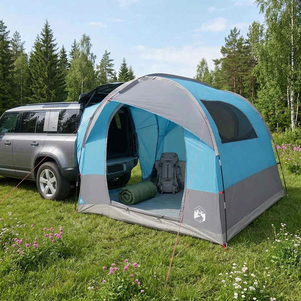 Baksetetelt med regntak Vanntett Blå 250 x 250 x 220 cm