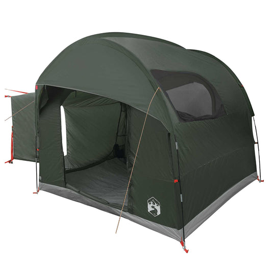 Baksetetelt med regntak Vanntett Army grønn 250 x 250 x 220 cm