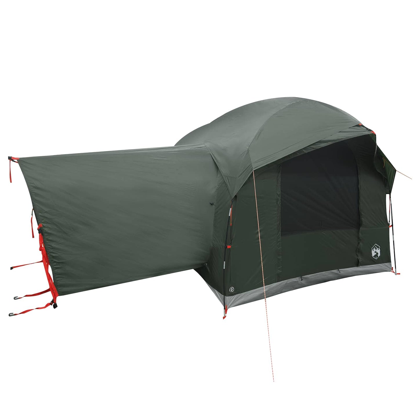 Baksetetelt med regntak Vanntett Army grønn 250 x 250 x 220 cm