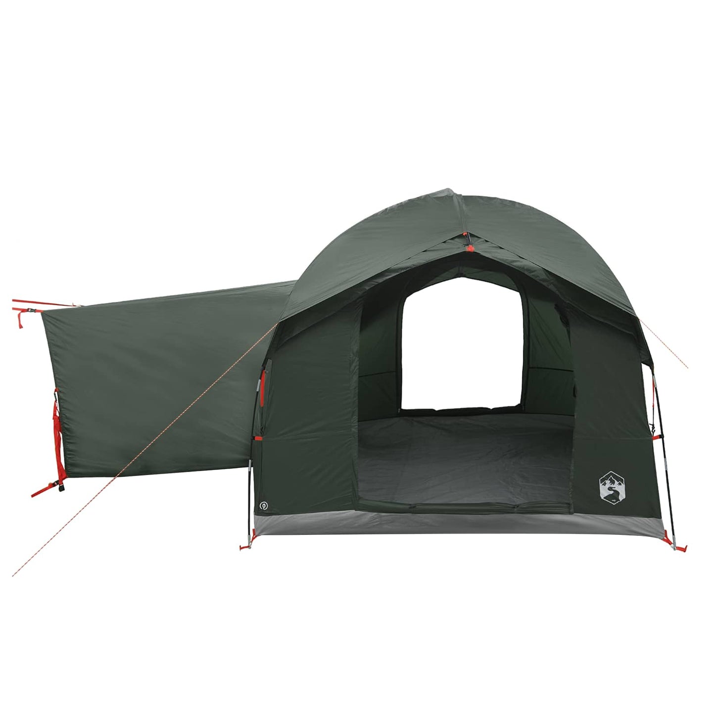 Baksetetelt med regntak Vanntett Army grønn 250 x 250 x 220 cm