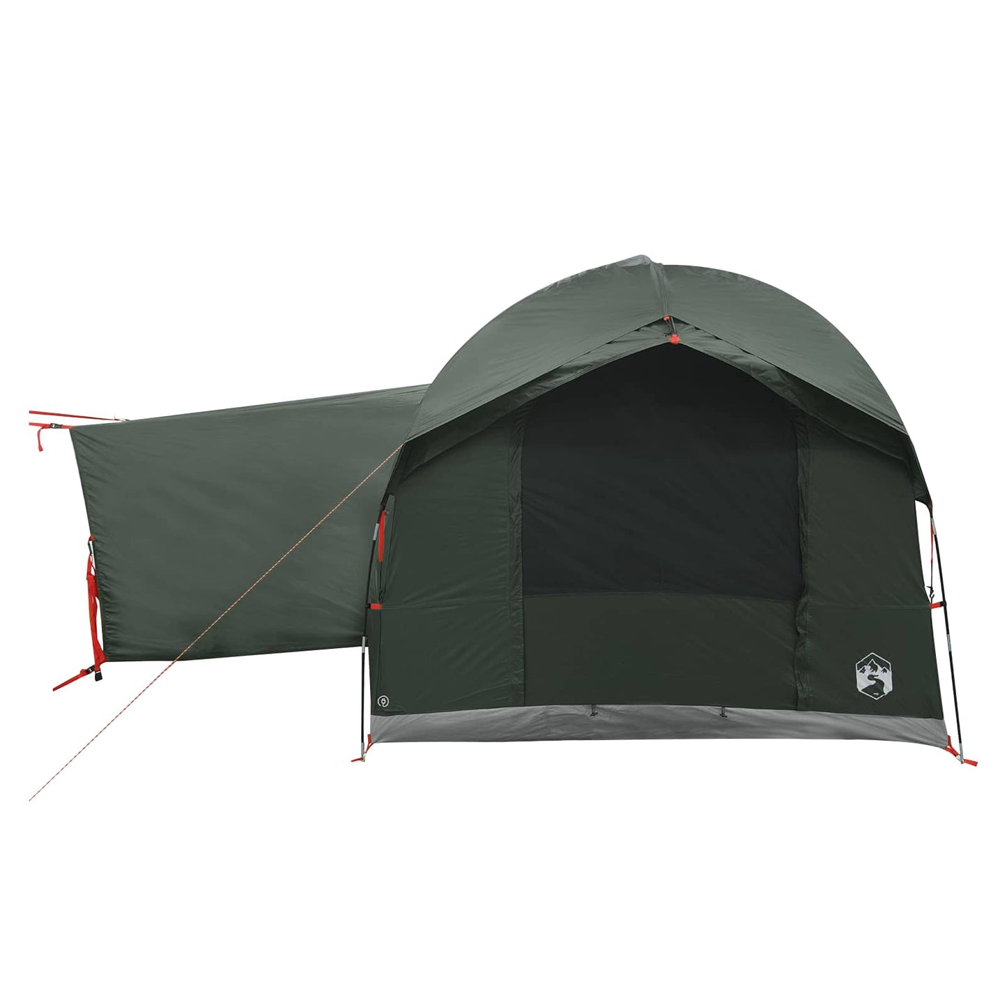 Baksetetelt med regntak Vanntett Army grønn 250 x 250 x 220 cm