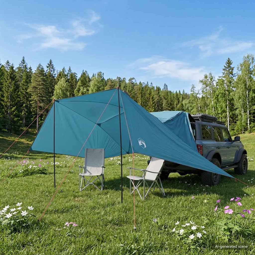 Bil telt med tak Blå 308 x 215 x 220 cm Polyester og stål