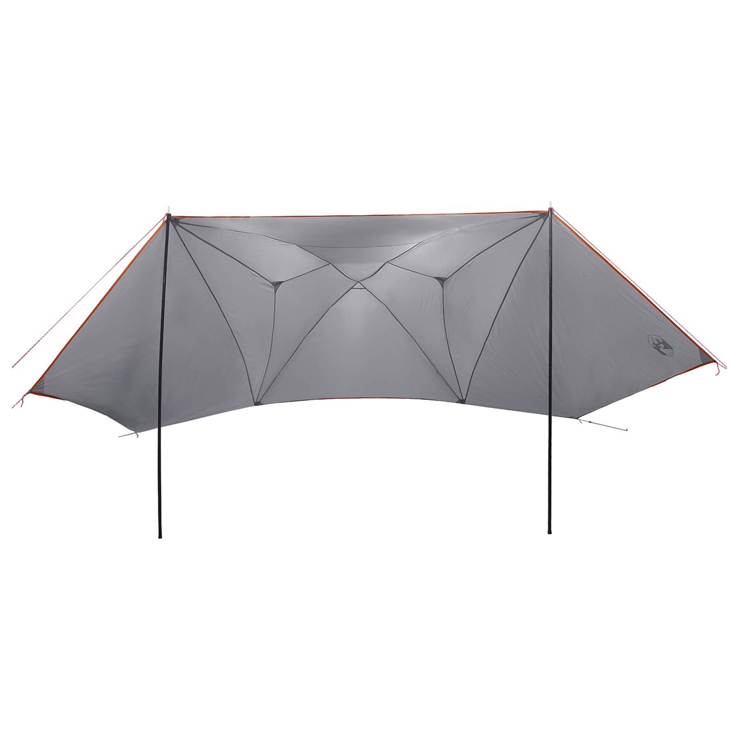 Bil telt med tak Grå og Oransje 350 x 250 cm Polyester og stål